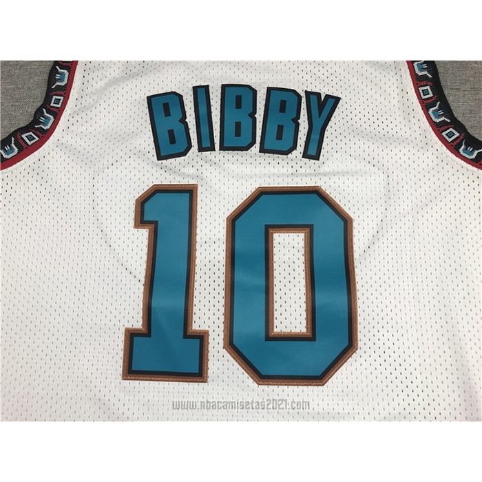 Camiseta Memphis Grizzlies Mike Bibby #10 Historic Retro Blanco